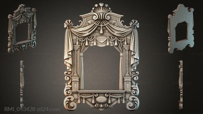 Рамы декоративные, обрамления (RMI_043428) 3D модель для ЧПУ станка