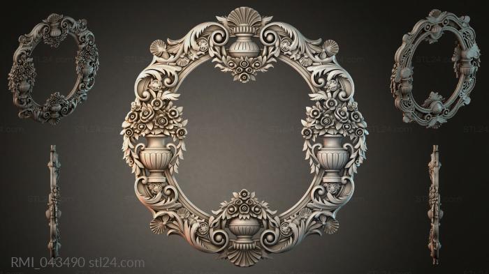 Рамы декоративные, обрамления (RMI_043490) 3D модель для ЧПУ станка