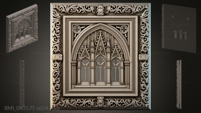 Рамы декоративные, обрамления (RMI_043575) 3D модель для ЧПУ станка