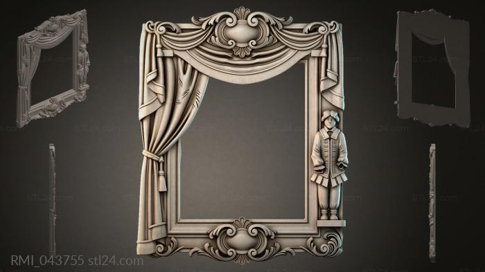 Рамы декоративные, обрамления (RMI_043755) 3D модель для ЧПУ станка