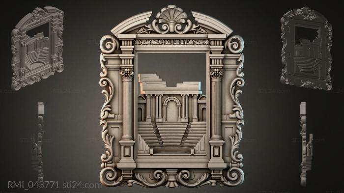 Рамы декоративные, обрамления (RMI_043771) 3D модель для ЧПУ станка