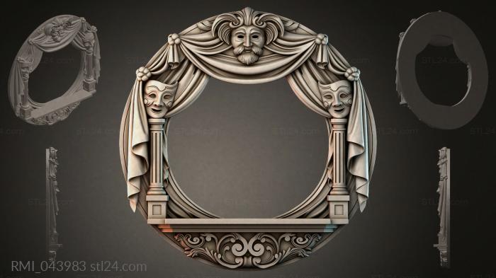 Рамы декоративные, обрамления (RMI_043983) 3D модель для ЧПУ станка