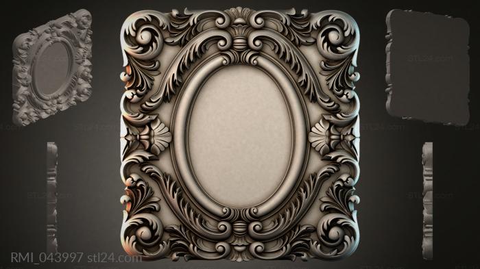 Рамы декоративные, обрамления (RMI_043997) 3D модель для ЧПУ станка