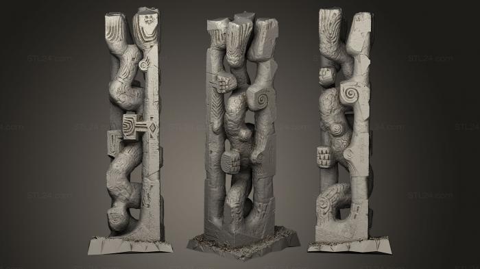 Камни и ракушки (Скульптура без имени, ROCKS_0020) 3D модель для ЧПУ станка