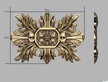 Rozette (, RZ_1238) 3D models for cnc