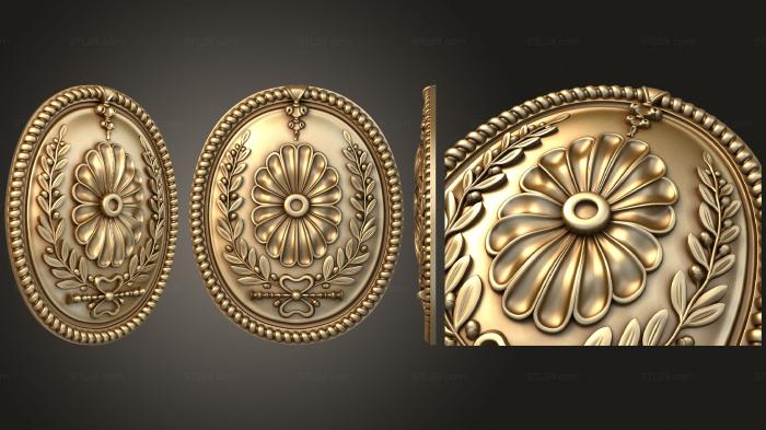 Rozette (Coat of arms of the winner, RZ_1243) 3D models for cnc