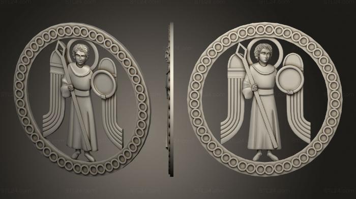Розетки (Розетка византийский орнамент, RZ_1290) 3D модель для ЧПУ станка