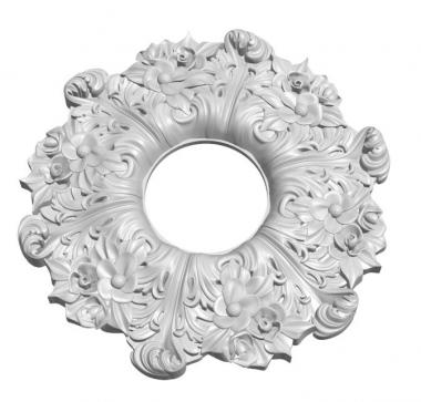 Rozette (Ceiling decor for chandeliers, RZ_1303) 3D models for cnc