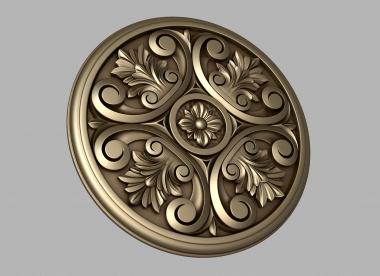 Rozette (Round rosette with a pattern, RZ_1304) 3D models for cnc