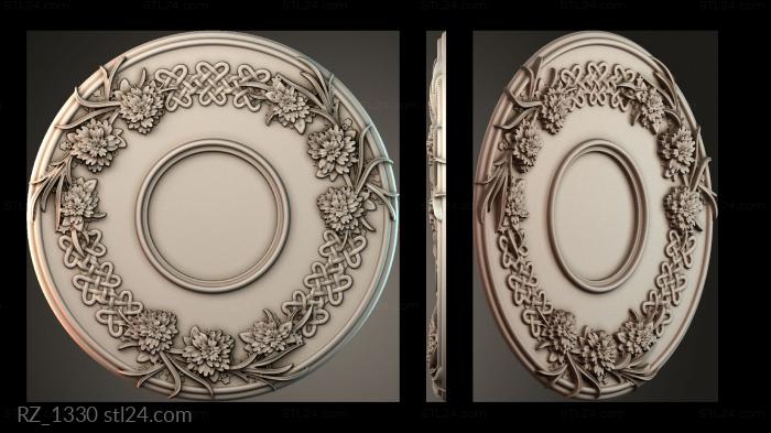 Rozette (RZ_1330) 3D models for cnc
