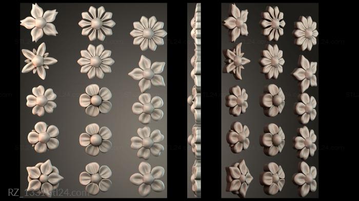 Rozette (RZ_1331) 3D models for cnc