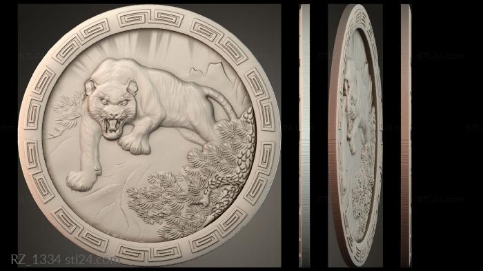 Rozette (RZ_1334) 3D models for cnc