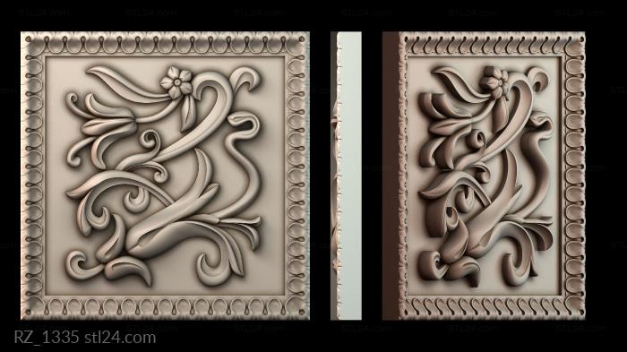 Rozette (RZ_1335) 3D models for cnc