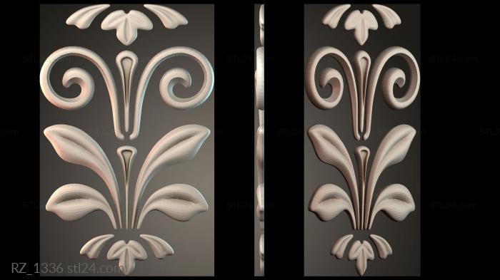 Rozette (RZ_1336) 3D models for cnc