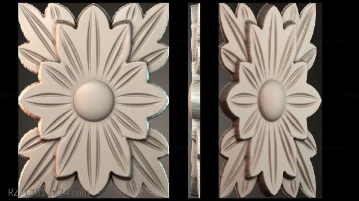 Rozette (RZ_1351) 3D models for cnc