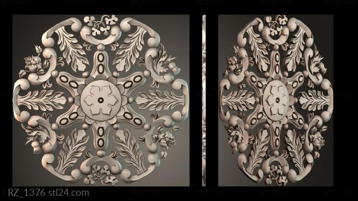 Rozette (RZ_1376) 3D models for cnc