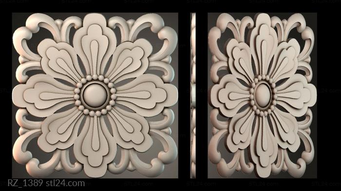 Rozette (RZ_1389) 3D models for cnc