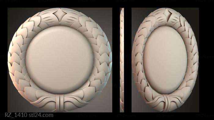 Rozette (RZ_1410) 3D models for cnc