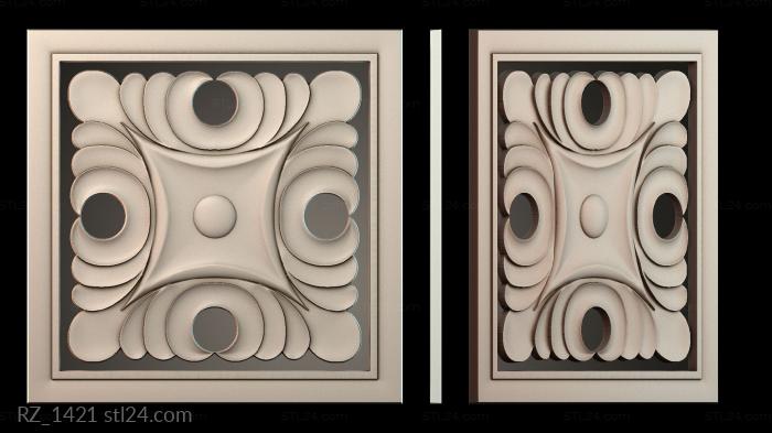 Rozette (RZ_1421) 3D models for cnc