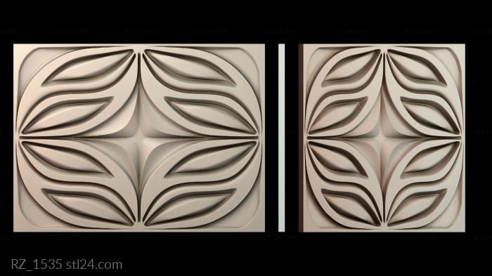 Rozette (RZ_1535) 3D models for cnc