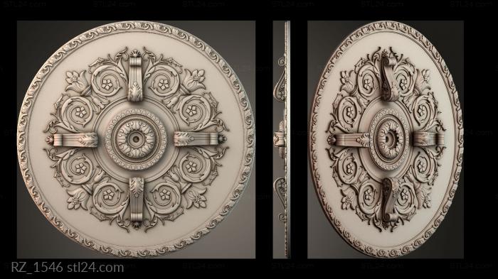 Rozette (RZ_1546) 3D models for cnc