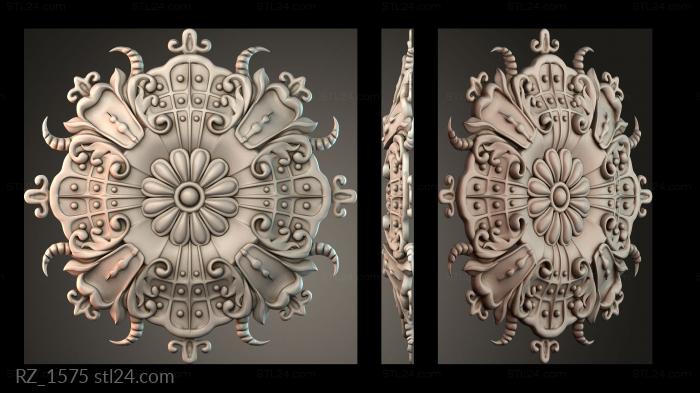 Rozette (RZ_1575) 3D models for cnc