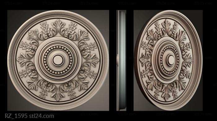 Rozette (RZ_1595) 3D models for cnc