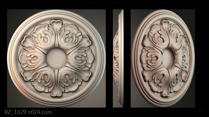 Rozette (RZ_1629) 3D models for cnc