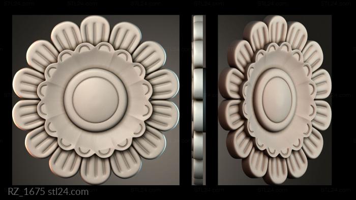 Rozette (RZ_1675) 3D models for cnc