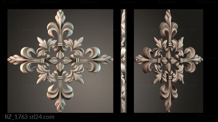 Rozette (RZ_1763) 3D models for cnc