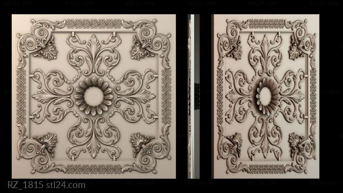 Rozette (RZ_1815) 3D models for cnc