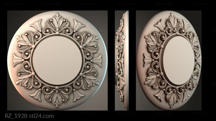 Rozette (RZ_1928) 3D models for cnc