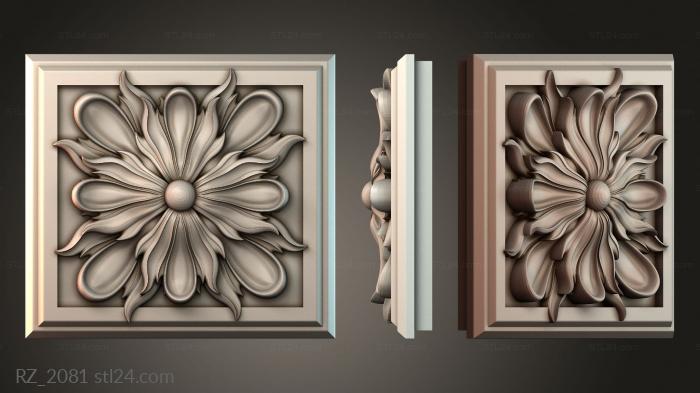 Rozette (RZ_2081) 3D models for cnc