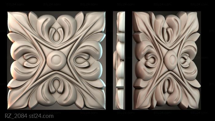 Rozette (RZ_2084) 3D models for cnc