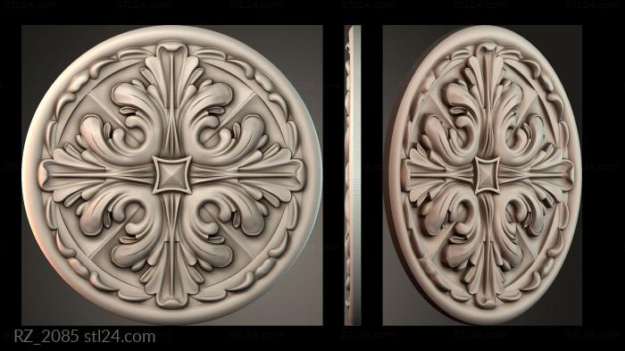 Rozette (RZ_2085) 3D models for cnc