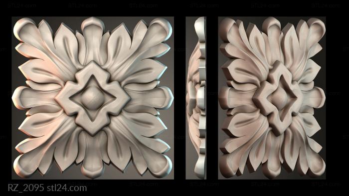 Rozette (RZ_2095) 3D models for cnc