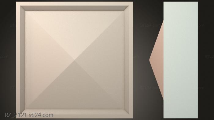 Rozette (RZ_2121) 3D models for cnc