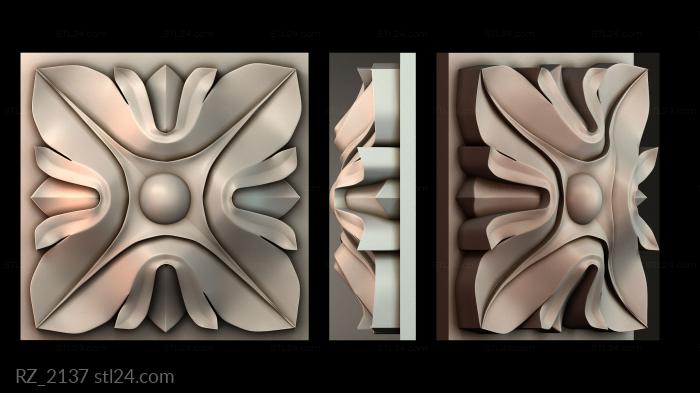 Rozette (RZ_2137) 3D models for cnc