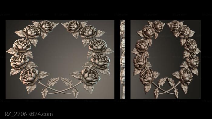 Rozette (RZ_2206) 3D models for cnc