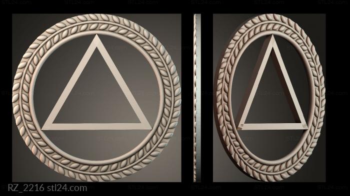 Rozette (RZ_2216) 3D models for cnc