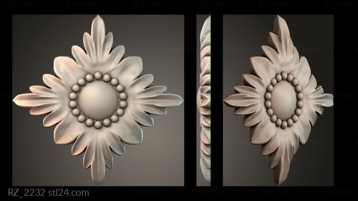Rozette (RZ_2232) 3D models for cnc