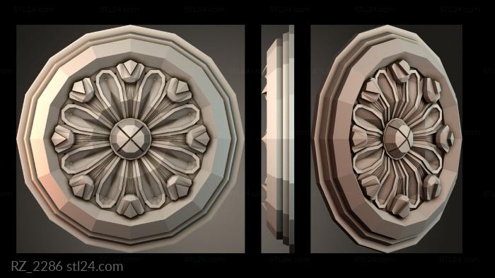 Rozette (RZ_2286) 3D models for cnc