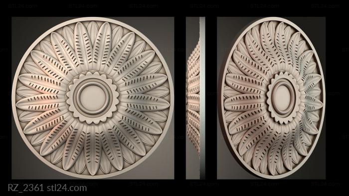 Rozette (RZ_2361) 3D models for cnc