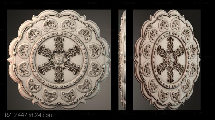 Rozette (RZ_2447) 3D models for cnc