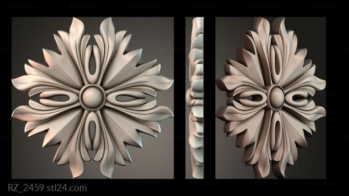 Rozette (RZ_2459) 3D models for cnc