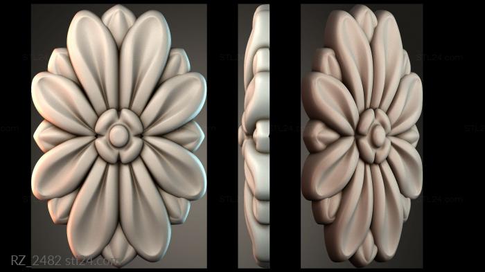 Rozette (RZ_2482) 3D models for cnc