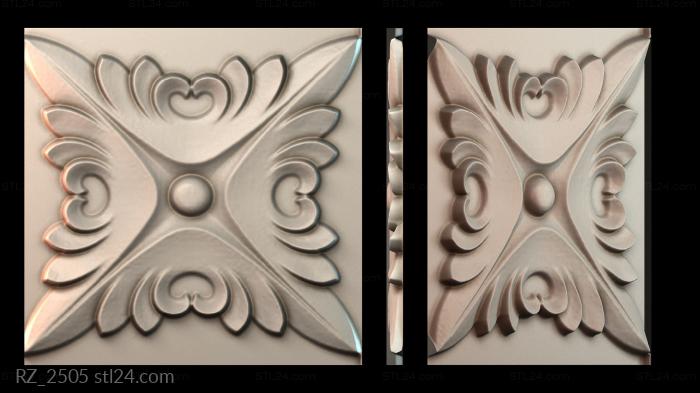 Rozette (RZ_2505) 3D models for cnc