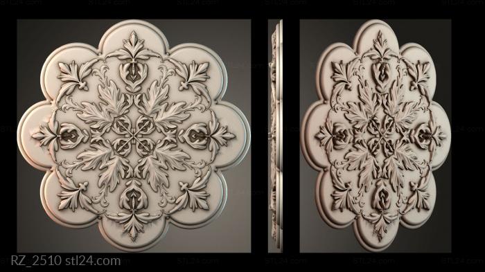 Rozette (RZ_2510) 3D models for cnc