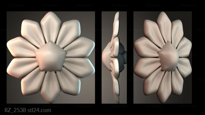 Rozette (RZ_2538) 3D models for cnc