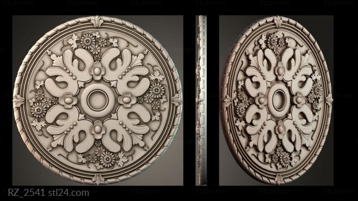 Rozette (RZ_2541) 3D models for cnc